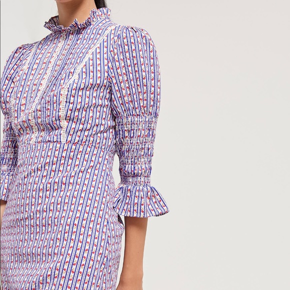 laura ashley uo exclusive maisy mock neck mini dress